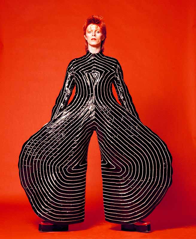 Fotoutställningen Bowie by Sukita - from London to Japan på Kulturhuset Stadsteatern. Foto: Watch That Man III, 1973©Photo by Sukita