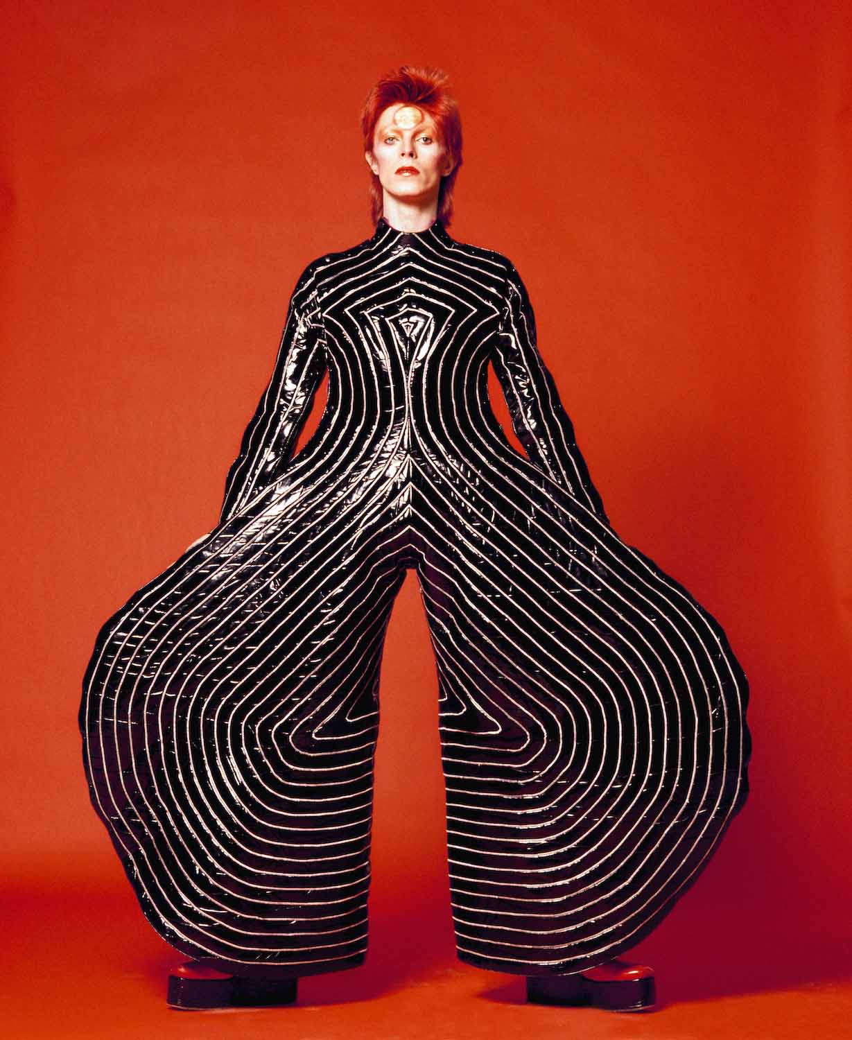 Fotoutställningen Bowie by Sukita - from London to Japan på Kulturhuset Stadsteatern.  Foto: Watch That Man III, 1973©Photo by Sukita