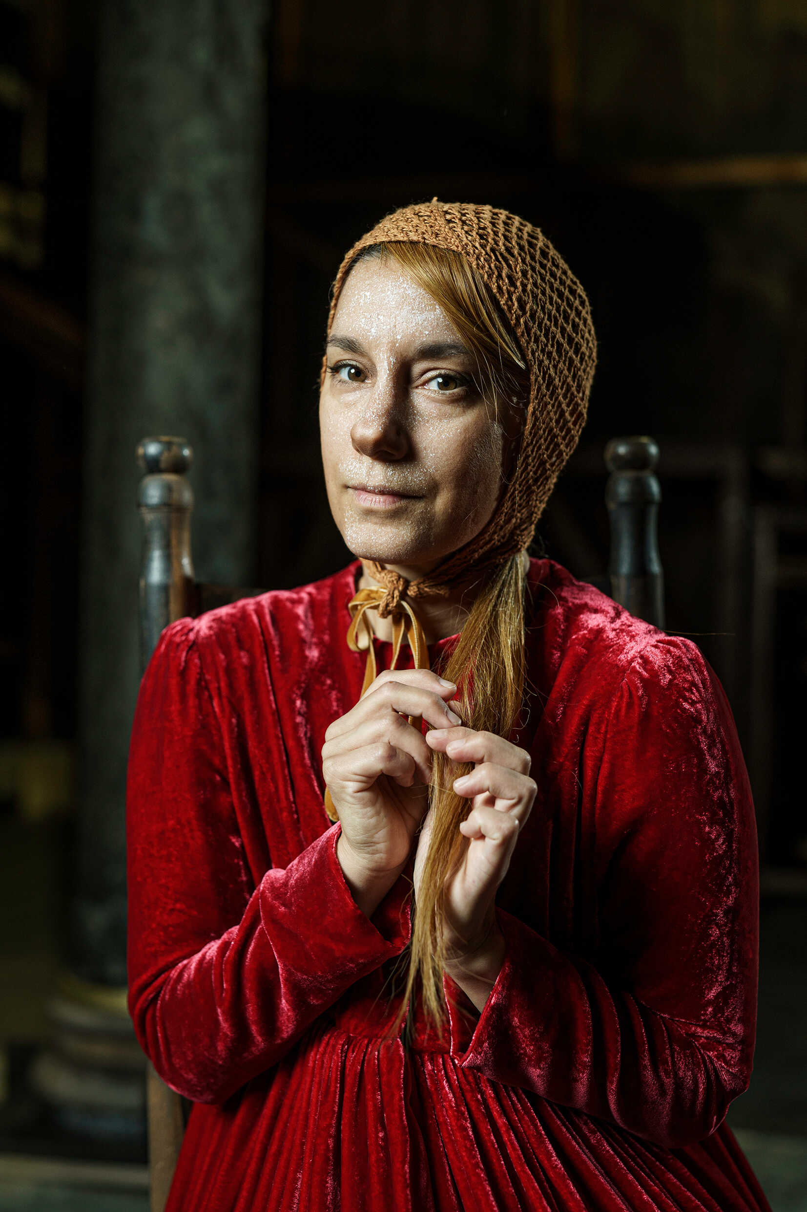 Nina Irendotter som Ofelia i Titta Hamlet, nypremiär 27 september på Orionteatern.