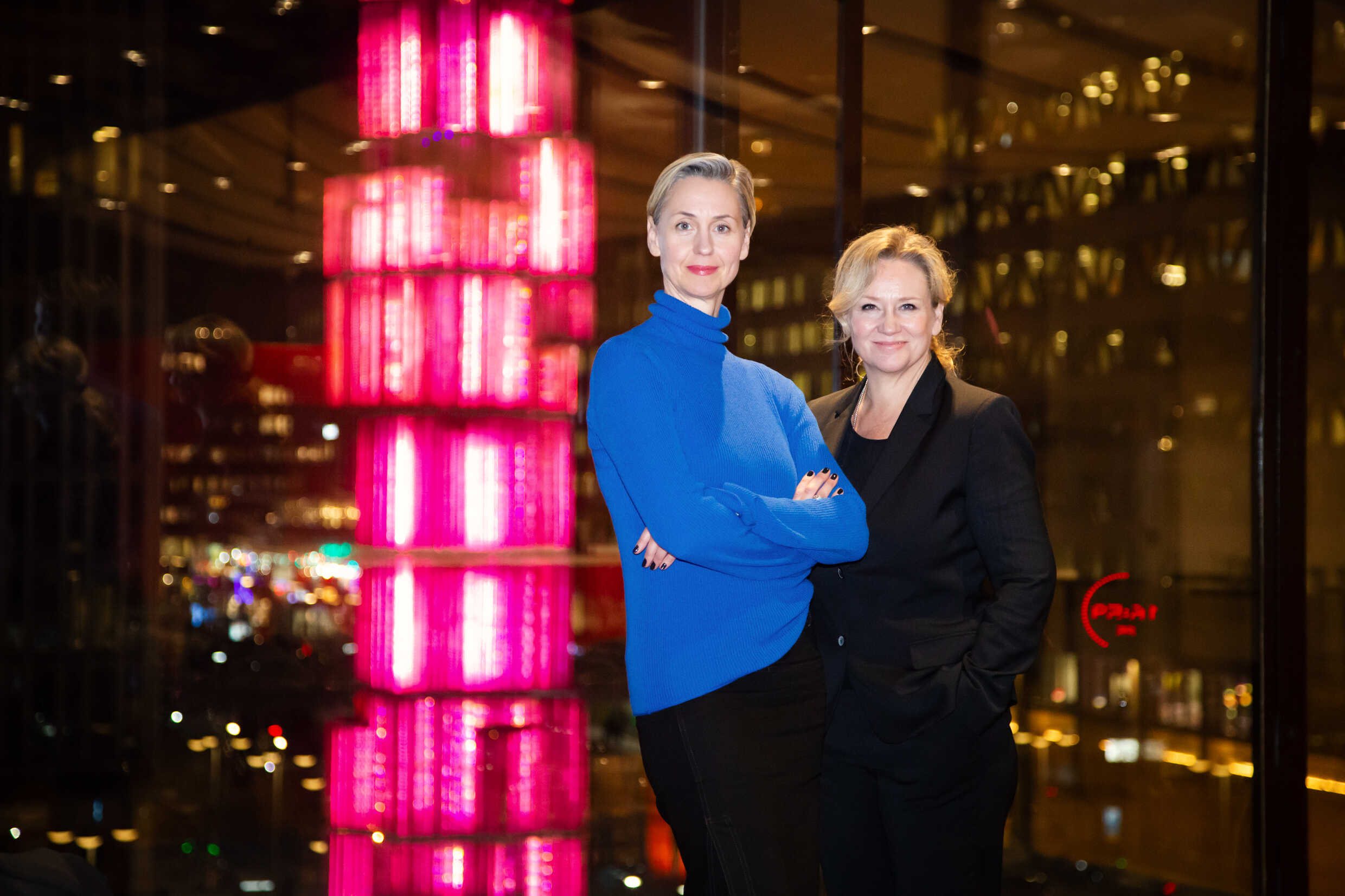 Kristine Slettevold, konstnärlig ledare Cullberg och Maria Sid, teater- och scenkonstchef Kulturhuset Stadsteatern.