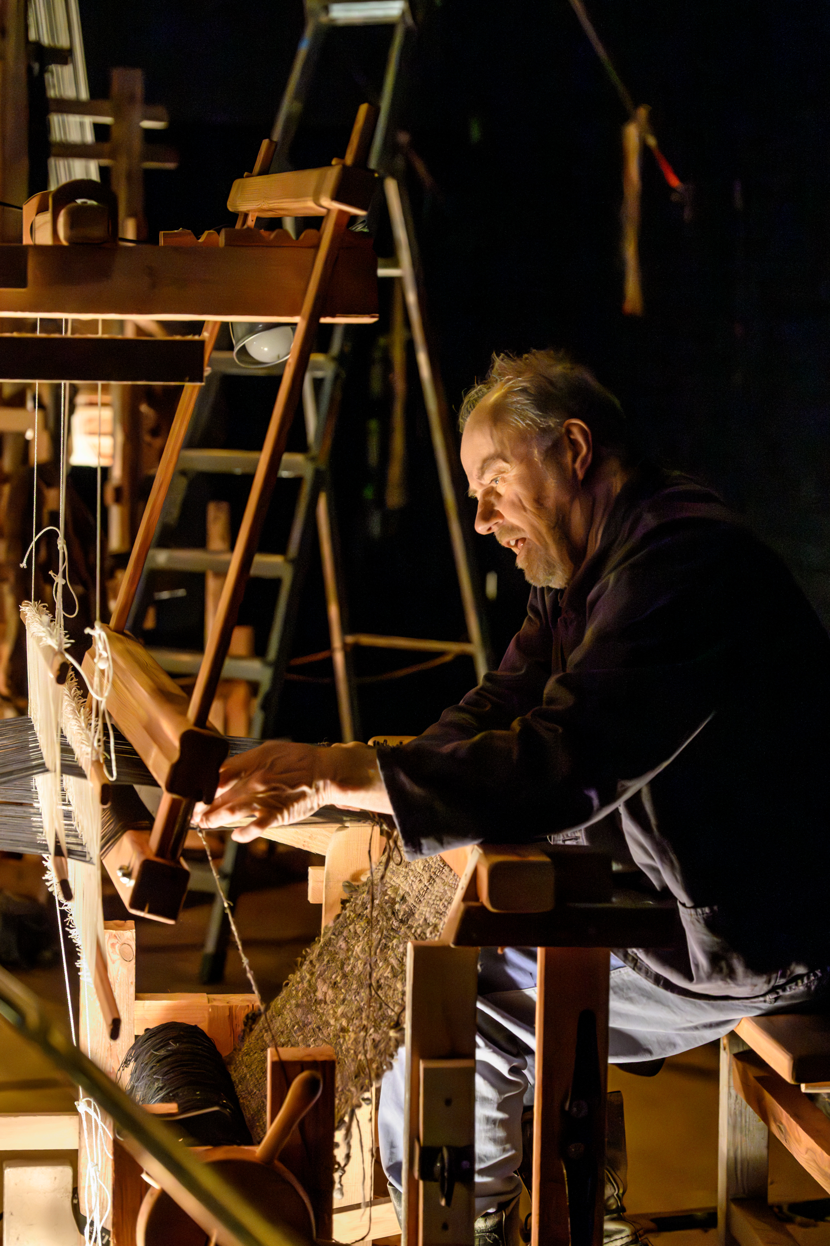 Lennart Jähkel i Män som väver, urpremiär 29 januari på Klarascenen, Kulturhuset Stadsteatern.