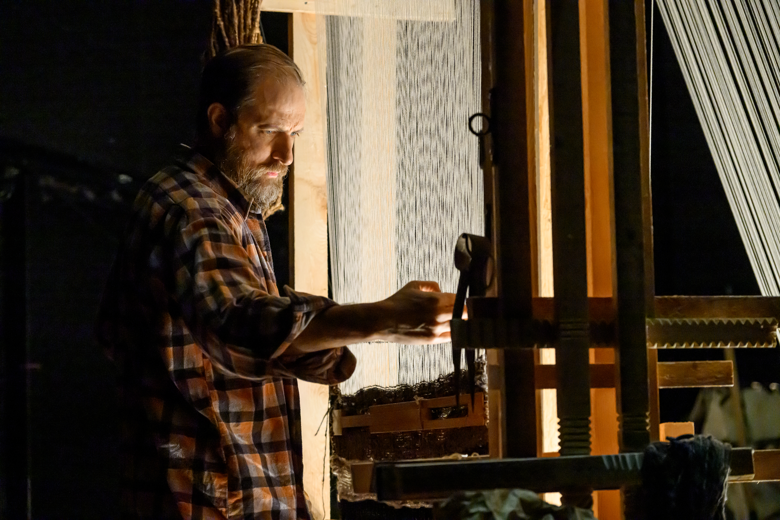 Andreas Kundler i Män som väver, urpremiär 29 januari på Klarascenen, Kulturhuset Stadsteatern.