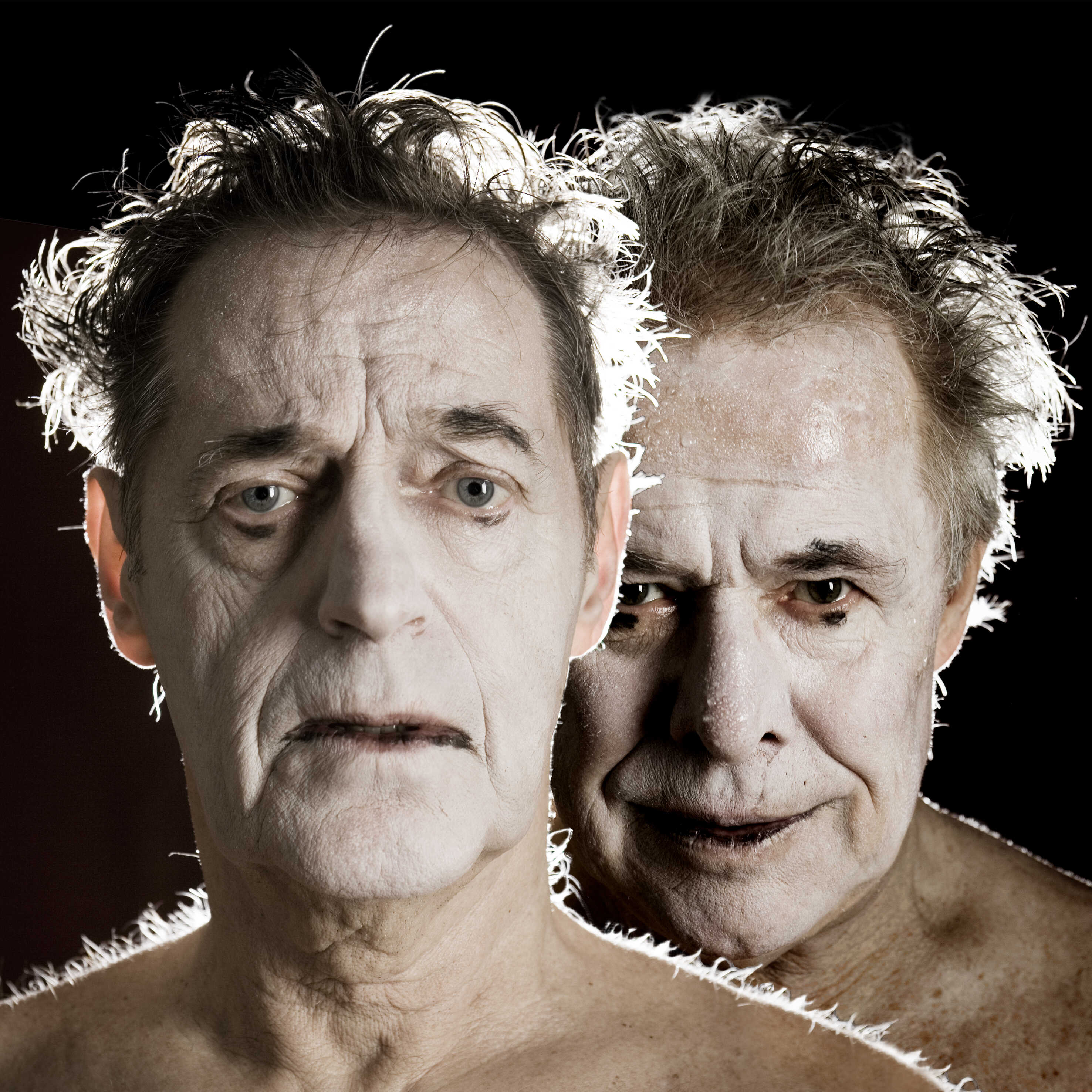 Lars Lind och Sven Wollter. Clownen Jac, premiär 2 feb på Strindbergs Intima Teater.