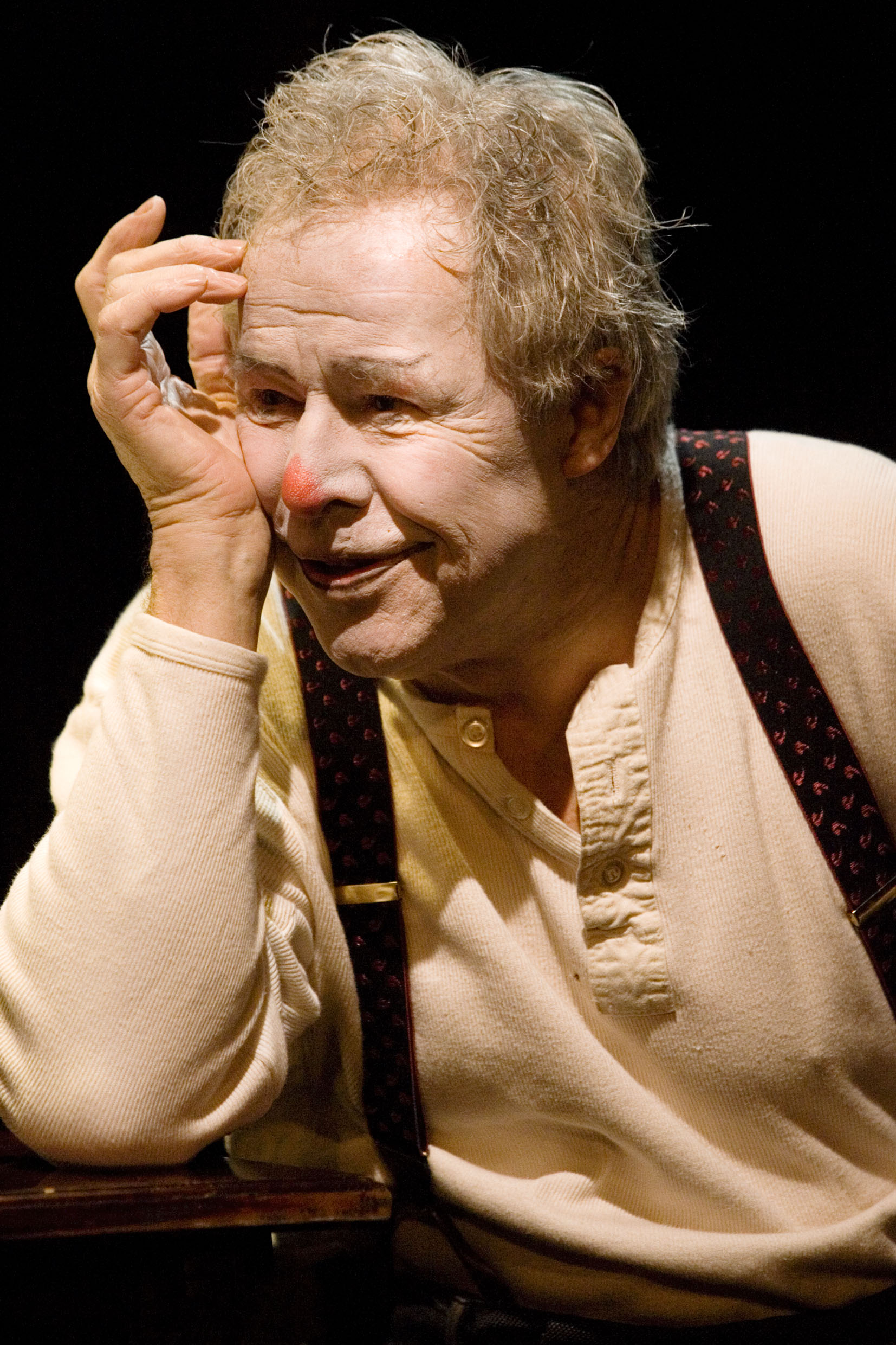Sven Wollter i Clownen Jac på Strindbergs Intima Teater