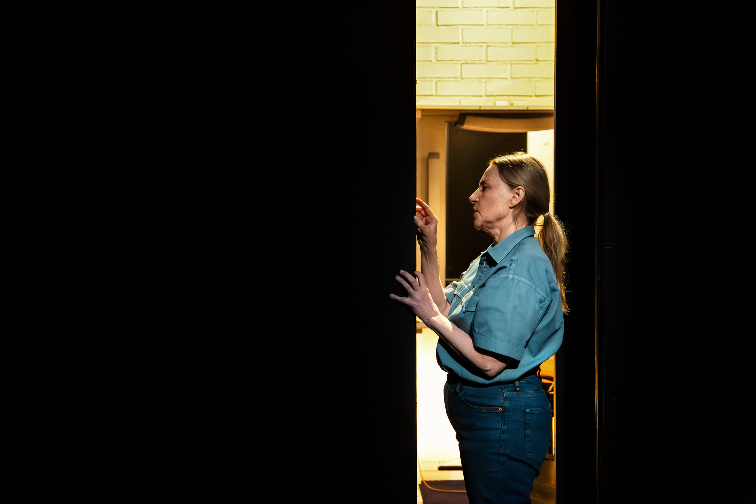 Annika Hallin i En liten roman, urpremiär 14 februari på Klarascenen, Kulturhuset Stadsteatern.