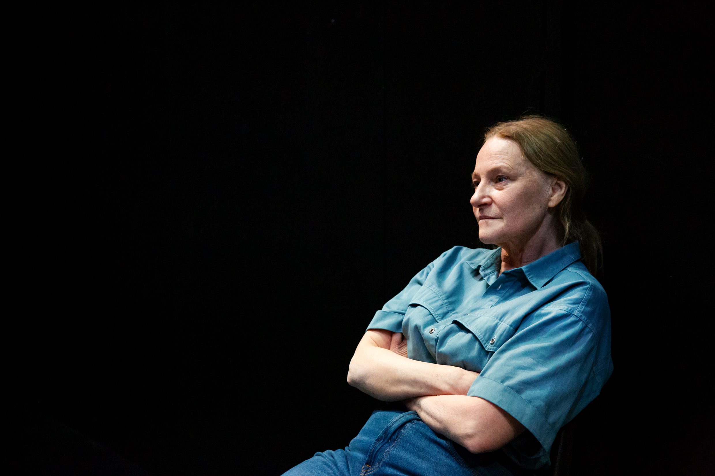 Annika Hallin i En liten roman, urpremiär 14 februari på Klarascenen, Kulturhuset Stadsteatern.