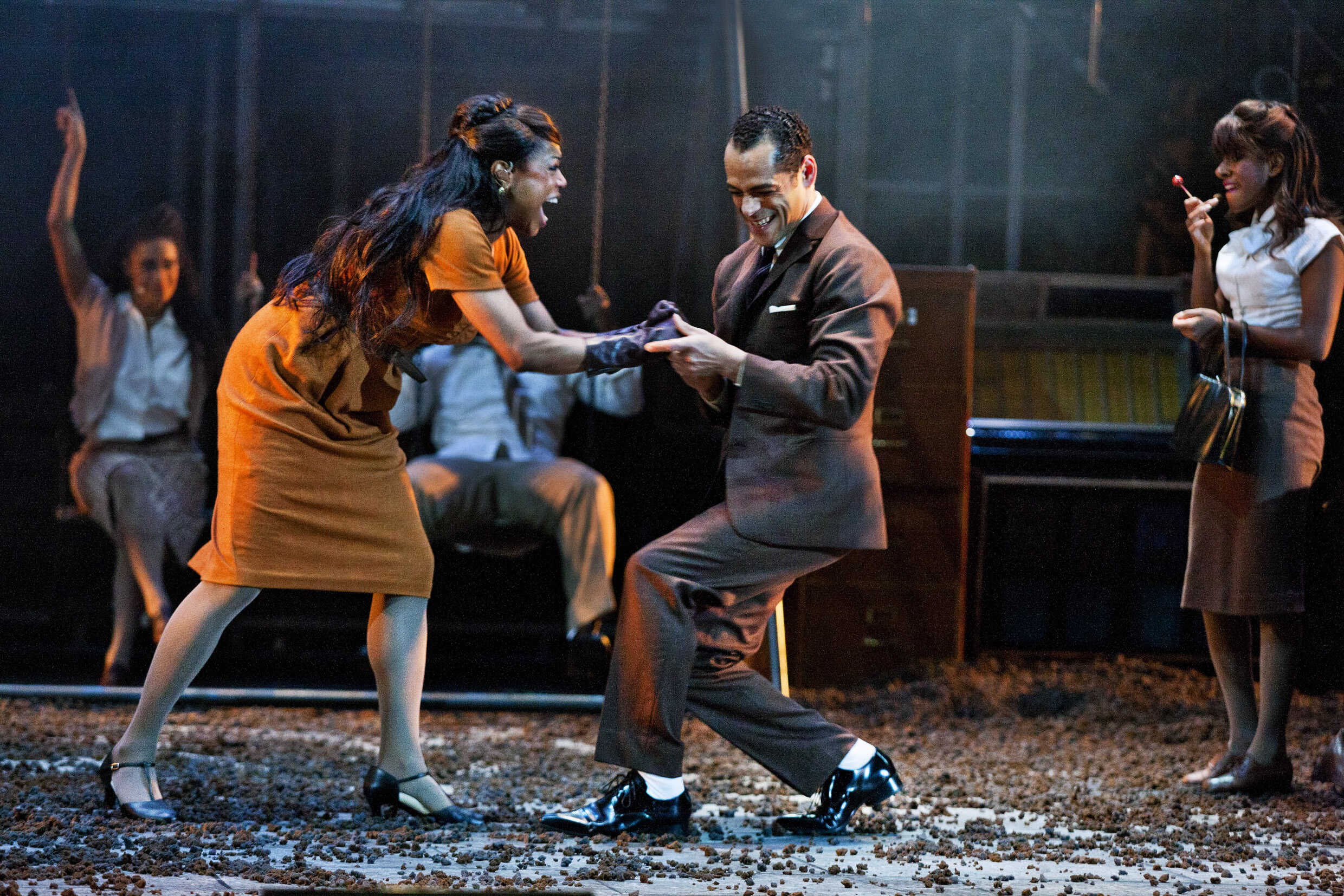 Lagaylia Frazier och Karl Dyall i West Side Story. Premiär på Stora scenen 8 mars 2013.