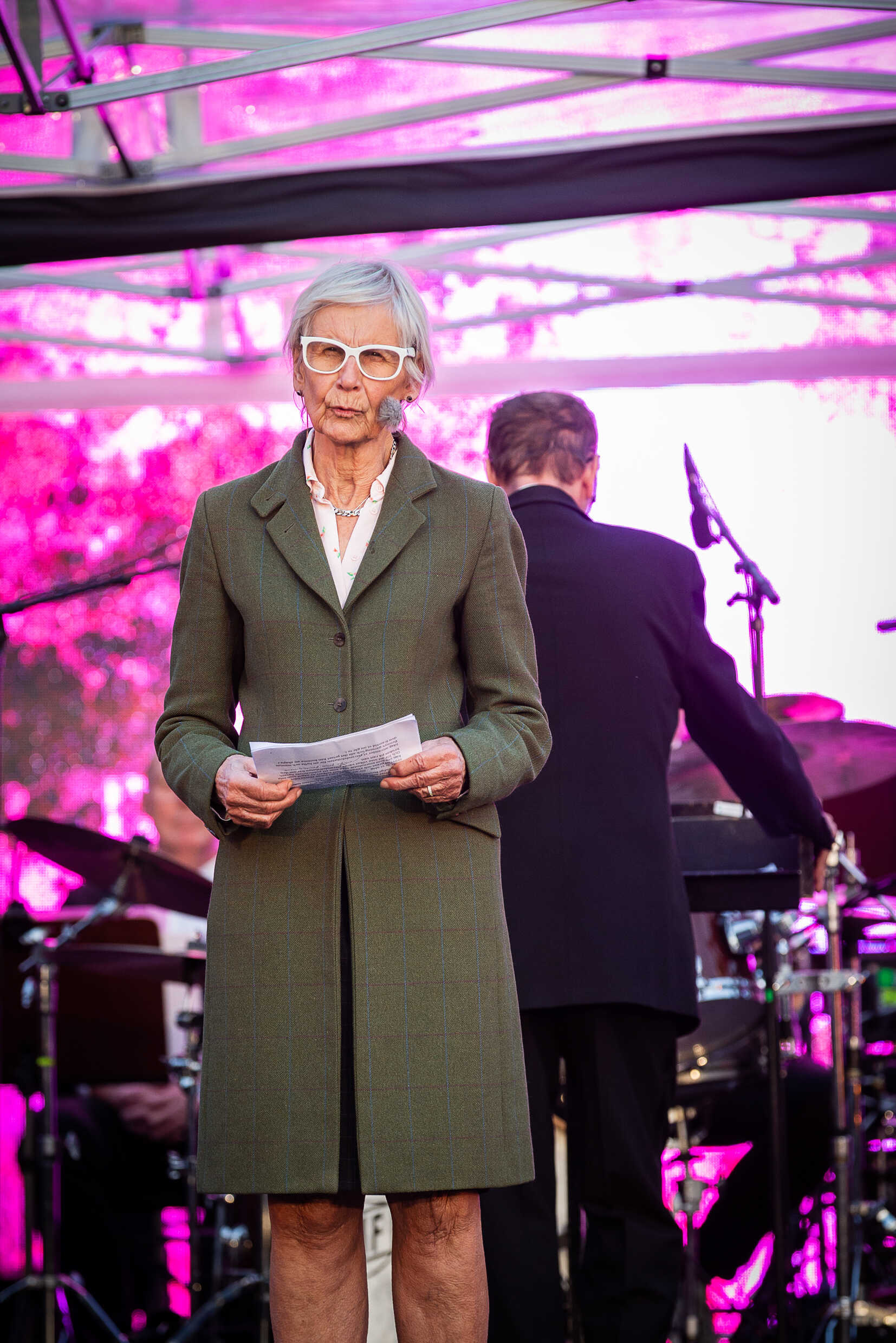 Kerstin Brunnberg vid utdelningen av Bennypriset i Galärparken 29 augusti 2021.